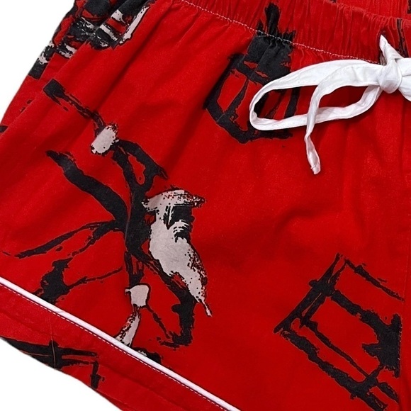 Sant & Abel X Donald Robertson Red Christmas Pajama Shorts Sz XS - Picture 5 of 6